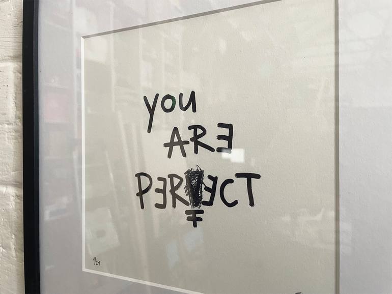 Original Street Art Love Printmaking by Frank Willems