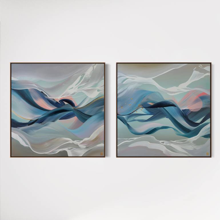 Original Abstract Expressionism Abstract Painting by Novi Lim