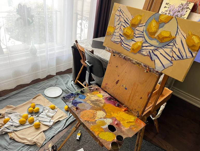 Original Figurative Still Life Painting by Ekaterina Medvedok