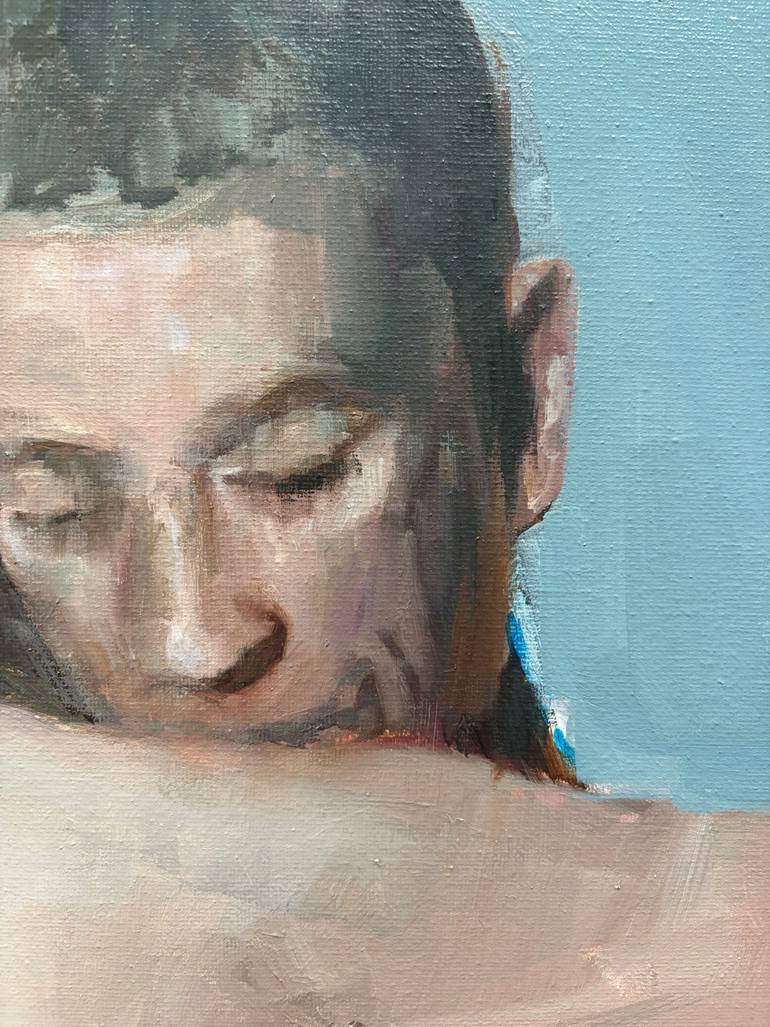 Original Figurative People Painting by Elina Evstig
